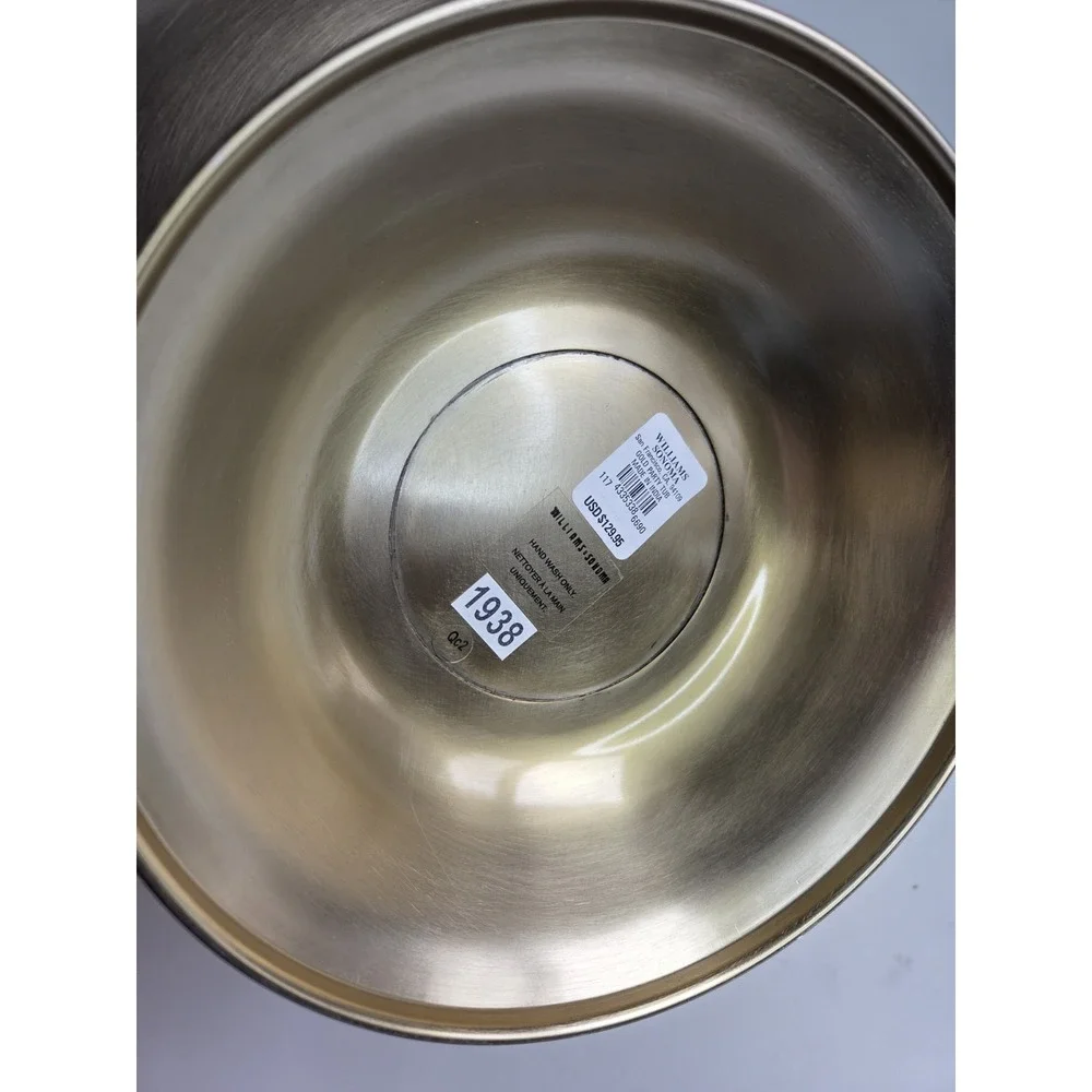 Williams Sonoma Gold‎ Party Tub Bowl Server XL 14.5